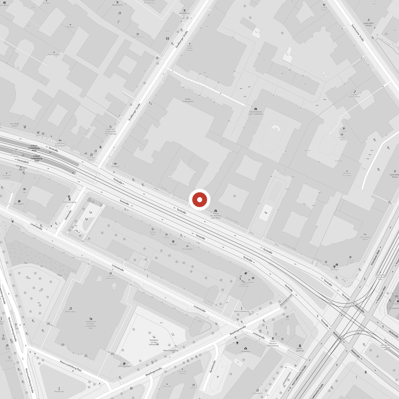 Kartenausschnitt: planen + wohnen, Torstraße 19, 10119 Berlin
